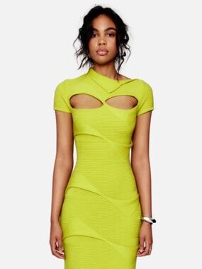 Hanifa Taliah Knit Dress-Green